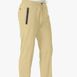 Men’s Beige Track Pants, Large, NWT